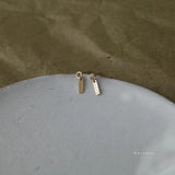 925 Silver Small Stud Earring 18k Plated Girl Gift Jewelry