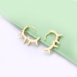 925 Silver Triple Mini Spike Huggie Hoop Earrings for Women