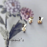 925 Sterling Silver Mini Butterfly Earrings
