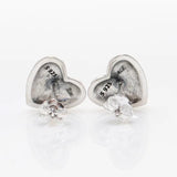 925 Silver Classic Heart Earrings for Women