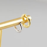 Real 925 Sterling Silver Hoop Earrings for Women Baroque Earring YME613