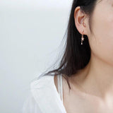 925 Sterling Silver Flower Tassel Drop Earrings for Women Girls