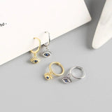 Korea INS 925 Sterling Silver Zircon Earrings YME629