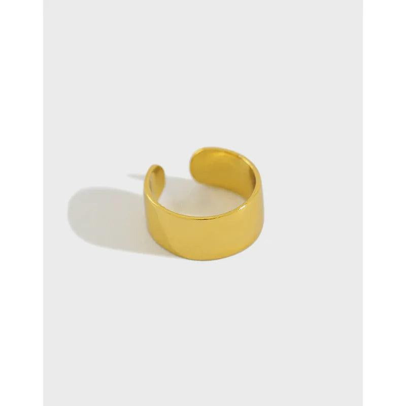 Geometric 925 Silver Ear Clip, No Hole Ear Clip