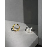 Geometric 925 Silver Ear Clip, No Hole Ear Clip