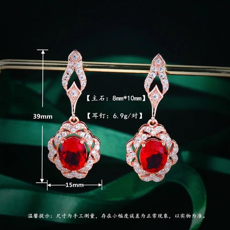 AAA Zircon 18KT Rose Stud Earrings