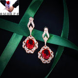 AAA Zircon 18KT Rose Stud Earrings