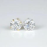925 Silver CZ Stud Earrings Set, Small Dainty 3-7mm Earings