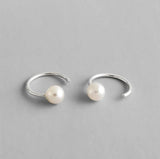 Round Pearl Earrings for Women
