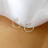 Round Pearl Earrings for Women