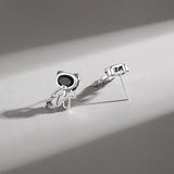 925 Silver Zircon Bear Stud Earrings for Women