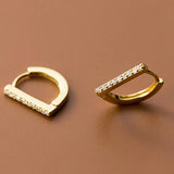 Smooth 925 Sterling Silver Hoop Earrings for Women Daily Wear