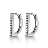 Smooth 925 Sterling Silver Hoop Earrings for Women Daily Wear