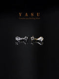 Yasu S925 Sterling Silver Crystal Water Drop Earrings 14k Real Plating