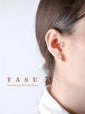 925 Silver Pearl Earrings 18K Plated Wedding Party Jewelry