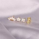925 Silver Zorcon Evil Eye Stud Earrings Set for Women