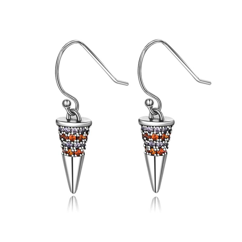 925 Silver Zircon Water Drop Earrings Fine Party Jewelry