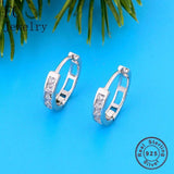 925 Silver Zirconia Stud Earring For Women Oorbellen Brinco Boucle D'oreille
