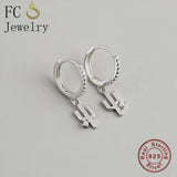 925 Silver Cactus Zirconia Hoop Earring for Women
