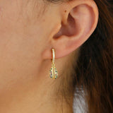 925 Silver Sea Shell Charm Beach Drop Earrings