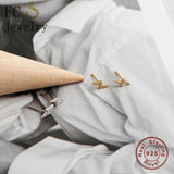 925 Silver Lightning Stud Earring Zirconia Accessories Women Kid Hawaii