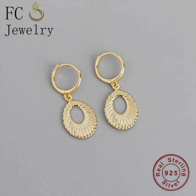 Bohemian Opal Shell Hoop Earring For Women Ear Piercing