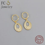 Bohemian Opal Shell Hoop Earring For Women Ear Piercing