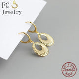 Bohemian Opal Shell Hoop Earring For Women Ear Piercing