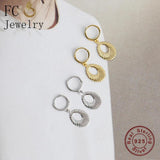 Bohemian Opal Shell Hoop Earring For Women Ear Piercing