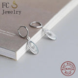Bohemian Opal Shell Hoop Earring For Women Ear Piercing