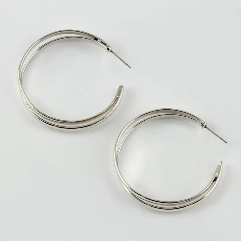 45mm Herringbone Ring Earrings