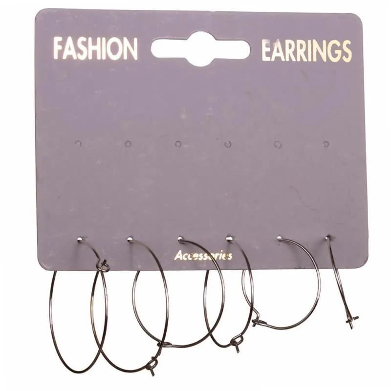 6'l? Wire Ring Earrings