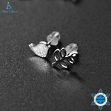 925 Silver Little Bird & Tree Stud Earrings for Women