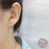 925 Silver Small Cactus Zirconia Hoop Earring For Women