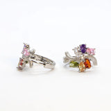 Crystal Hoop Earrings for Women, Plated Novelty Jewelry