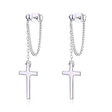 925 Silver Cross Charms Pendant Set for Women Girls