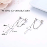 925 Silver Cross Charms Pendant Set for Women Girls