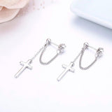 925 Silver Cross Charms Pendant Set for Women Girls