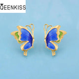 EG5212 24KT Butterfly Stud Earrings for Women Bride Mother Birthday Gift