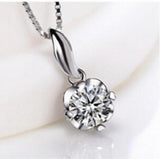 925 Sterling Silver Amethyst Pendant Charm PE49