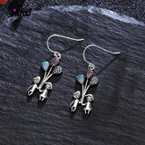 Boy Girl Balloon Drop Earrings 925 Sterling Silver Zircon Earrings