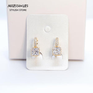 Diamond Plated Hoop Earrings for Women