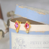 Princess Earring 925 Sterling Silver Synthetic Corundum Fine Jewelry