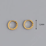 925 Silver Zirconia Hoop Earring for Women Party Wear