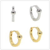 925 Silver Hoop Earrings Summer Style Jewelry Women Wedding Gift