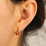 925 Silver Hoop Earrings Summer Style Jewelry Women Wedding Gift