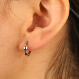 925 Silver Hoop Earrings Summer Style Jewelry Women Wedding Gift