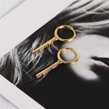 925 Silver Multicolor Zirconia Hoop Earring Delicate Ear Oorbellen