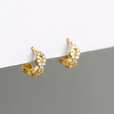 925 Silver Infinity Love Zirconia Hoop Earring