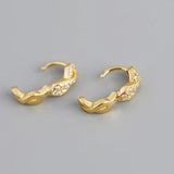 925 Silver Infinity Love Zirconia Hoop Earring